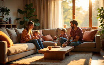 Créer un cocon familial : astuces pour une maison chaleureuse