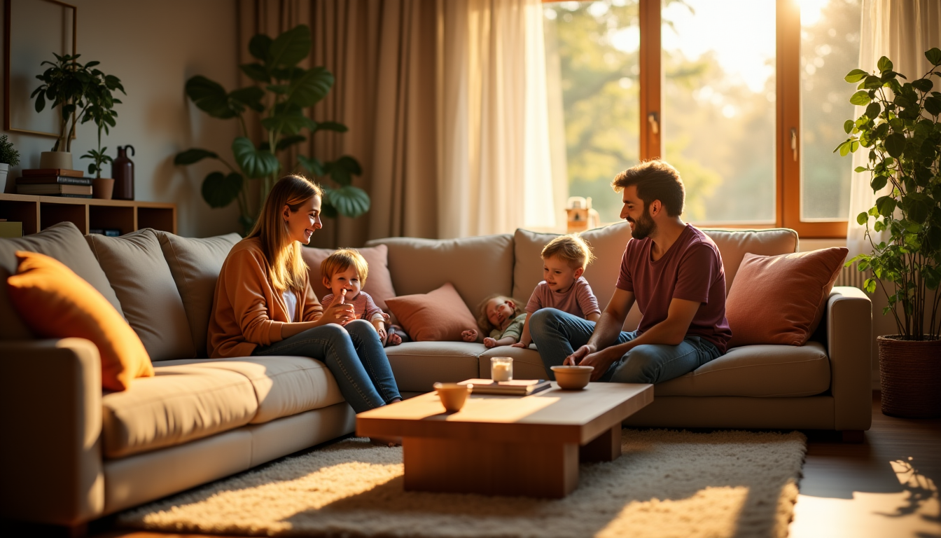 Créer un cocon familial : astuces pour une maison chaleureuse